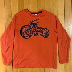 Hanna Andersson motorcycle T-shirt Sz 10/130